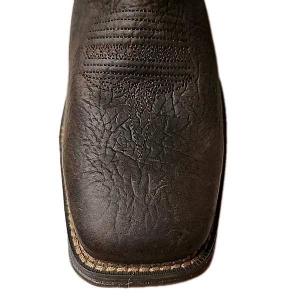 New Durango Lady Rebel 10" Brown Leather Vintage Flag Western Boots Womens 9M - Picture 7 of 16